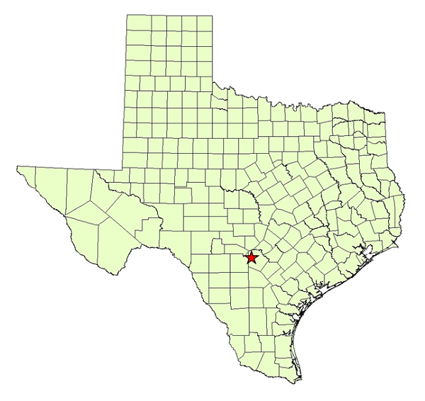 Location Map for Government Canyon in Bexar County