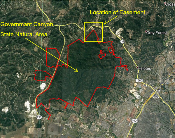 Site Map Showing Location of Subject Easement