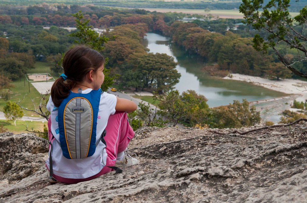 Hiker at Garner State Park