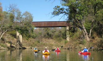 River Legacy Parks Paddling Trail - Kayak Railroad Bridge