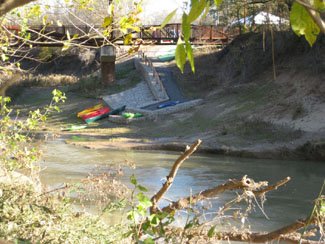 River Legacy Parks Paddling Trail - Launch Looking Across