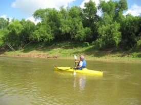 Stephen F. Austin Paddling Trail - Old Settlement Passage Kayaker