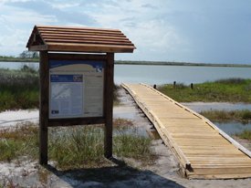 Galveston Island State Park Paddling Trail Kiosk