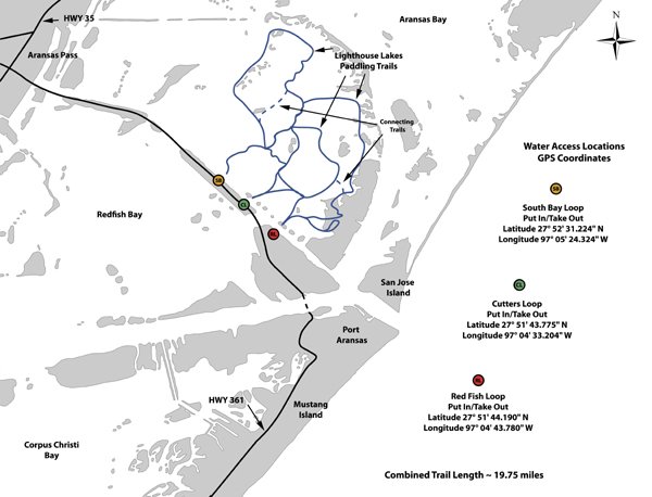 Lighthouse Lakes Paddling Trail GPS Points